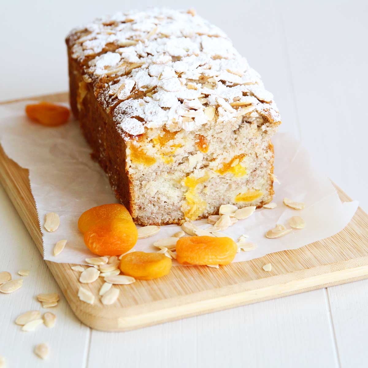 The Best Treat! Apricot Almond Banana Bread with added Almond Flour