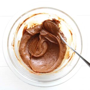 High Protein Nutella Frosting Made with PB2 - High Protein Nutella Frosting
