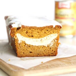 Moist Honey Pumpkin Bread with Cream Cheese Filling