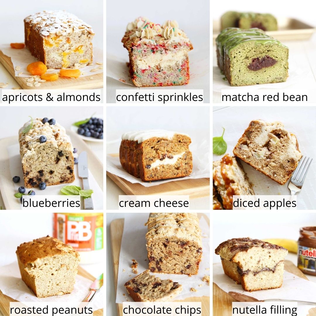 Ultimate List of Banana Bread Ideas - add ins and filings variation