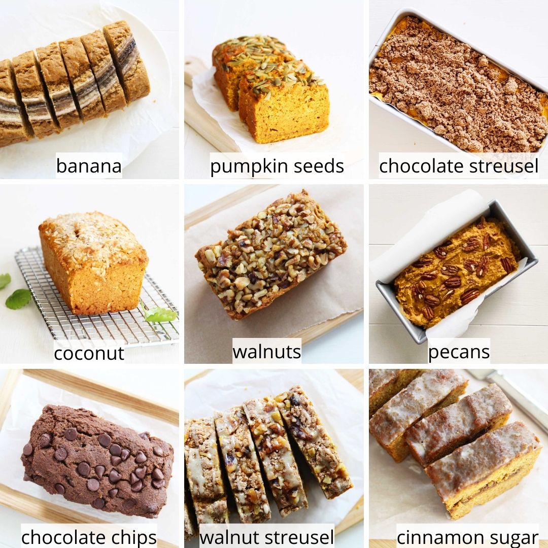 Ultimate List of Pumpkin Bread Ideas - toppings variation
