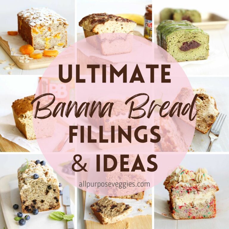 cover page - Ultimate List of Banana Bread Ideas - add ins and filings variation 2
