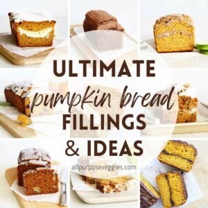 cover page - Ultimate List of Pumpkin Bread Ideas - add ins and filings variation