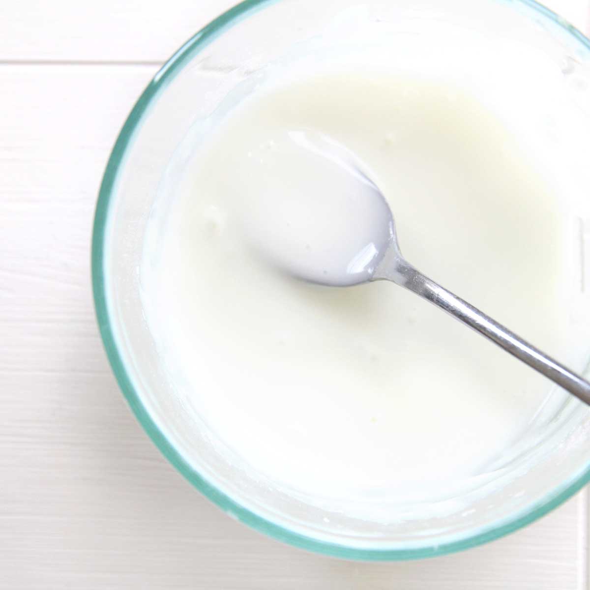 Simple 2-Ingredient Greek Yogurt Icing - Simple Pineapple Glaze