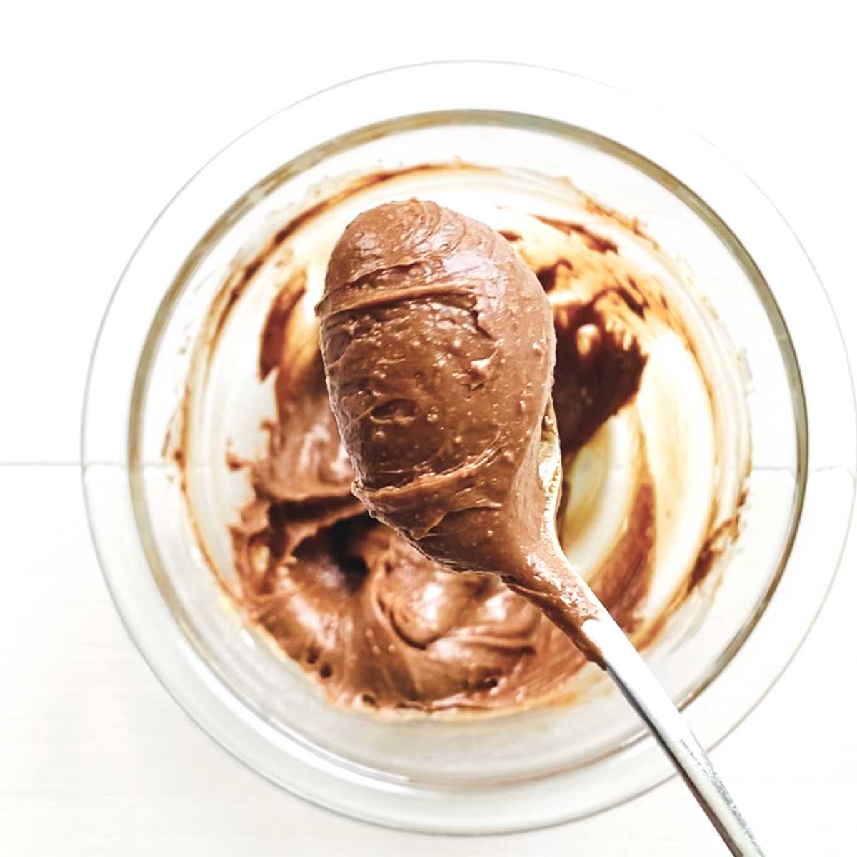 High Protein Nutella Frosting Made with PB2 Almond Butter Powder