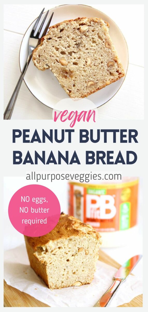 High Protein PB Fit Peanut Butter Banana Bread (Dairy Free, Egg Free Recipe) - Peanut Butter Banana Bread