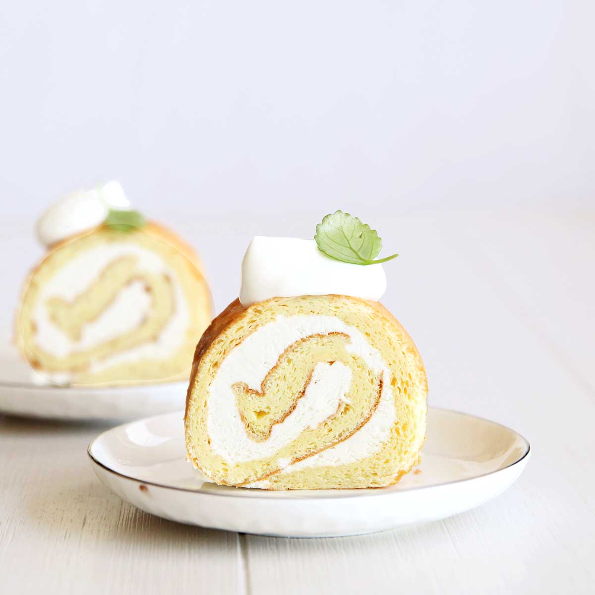 Tangy & Sweet! Greek Yogurt Swiss Roll Cake (Low Carb, Gluten-Free) - swiss roll