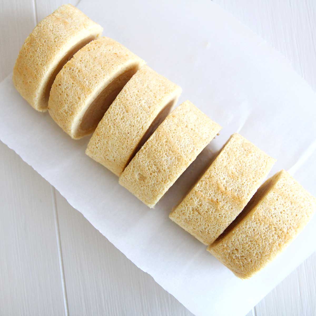 Flourless Peanut Butter Swiss Roll Cake with a Sweet Peanut Cream Filling - Strawberry Japanese Roll Cake