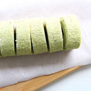 Gluten Free Japanese Matcha Roll Cake with a Sweet Adzuki Filling - Sweet Matcha Whipped Cream