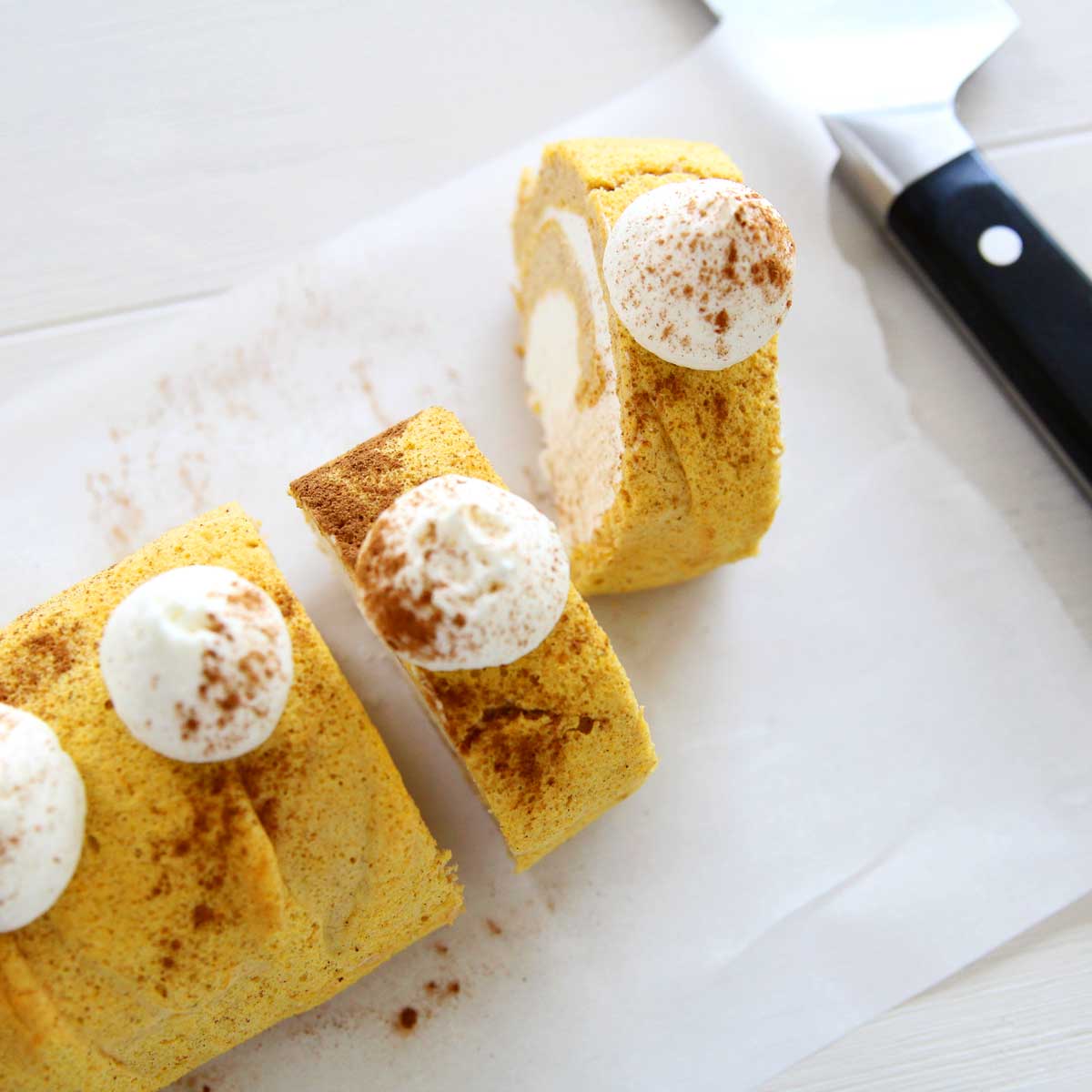 Fall in Love Flourless Pumpkin Roll Cake (The Best Gluten Free Dessert Recipe!) - Ricotta Cinnamon Rolls