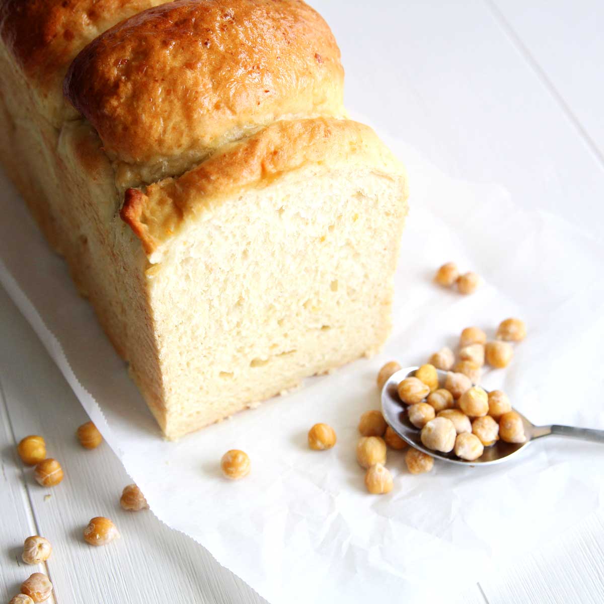 Unbelievably Fluffy Canned Chickpea Yeast Bread (High Protein Sandwich Bread) - Canned Chickpea Yeast Bread