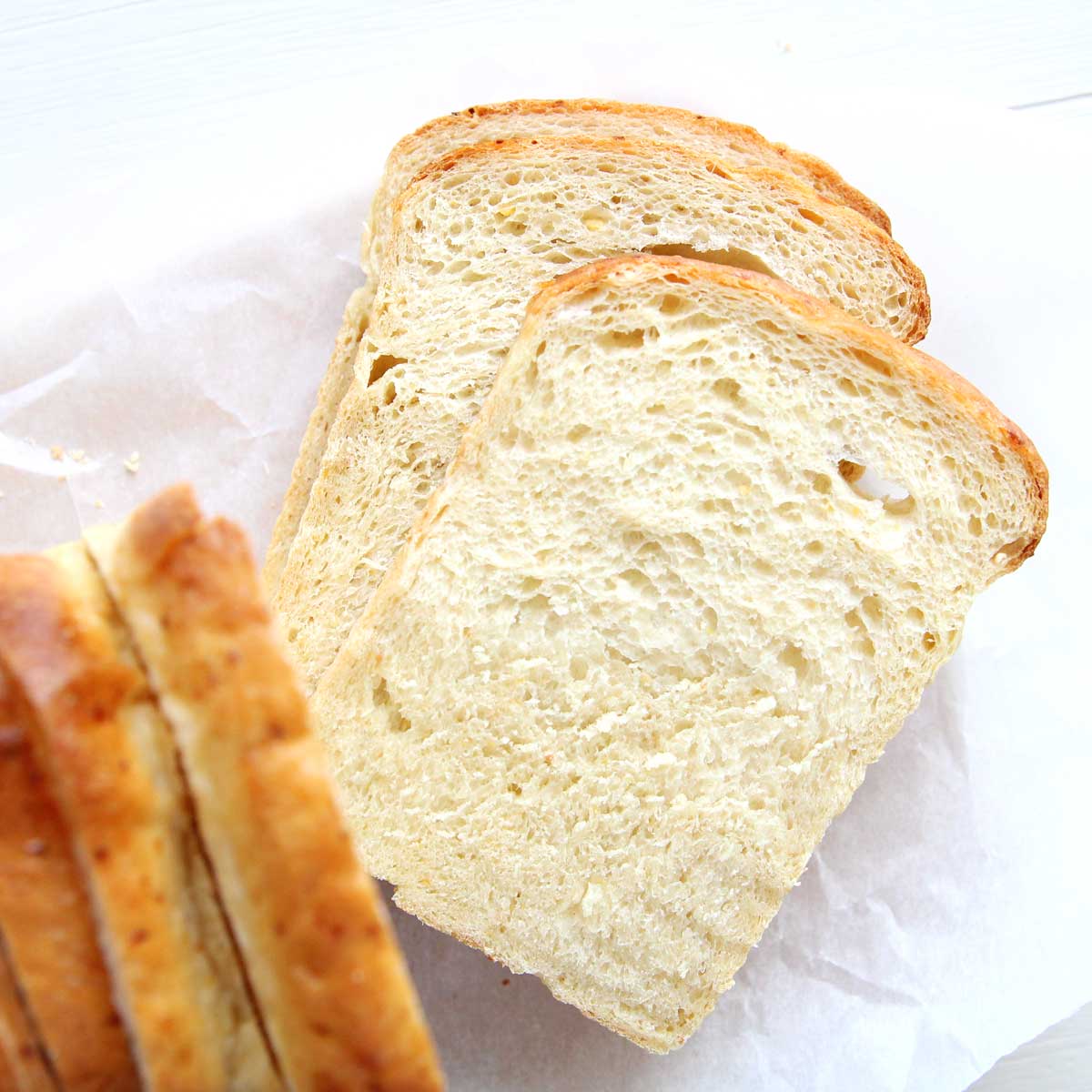 Unbelievably Fluffy Canned Chickpea Yeast Bread (High Protein Sandwich Bread) - Greek Yogurt Yeast Bread