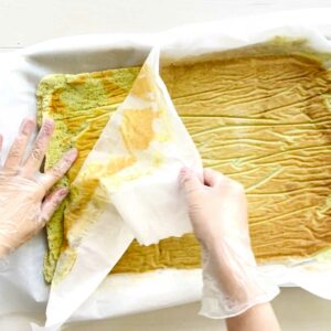 Gluten Free Japanese Matcha Roll Cake with a Sweet Adzuki Filling - Matcha Scones