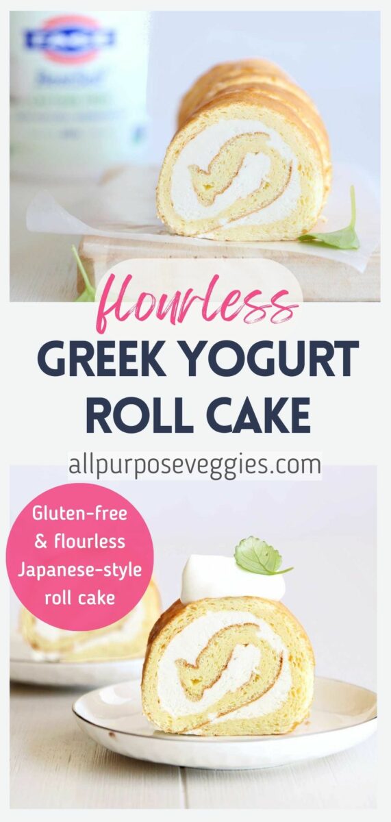 pin image - Tangy & Sweet! Greek Yogurt Swiss Roll Cake