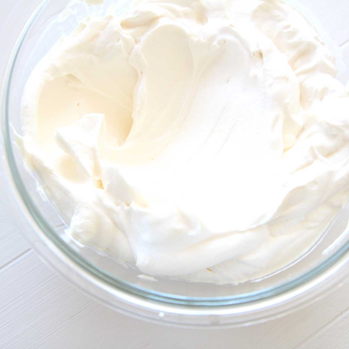 Sugar Free Greek Yogurt Whipped Cream - Peppermint Whipped Cream