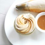 Swirled Caramel Whipped Cream Recipe Perfect for Coffee, Cakes and More - Sweet Potatoes in the Microwave