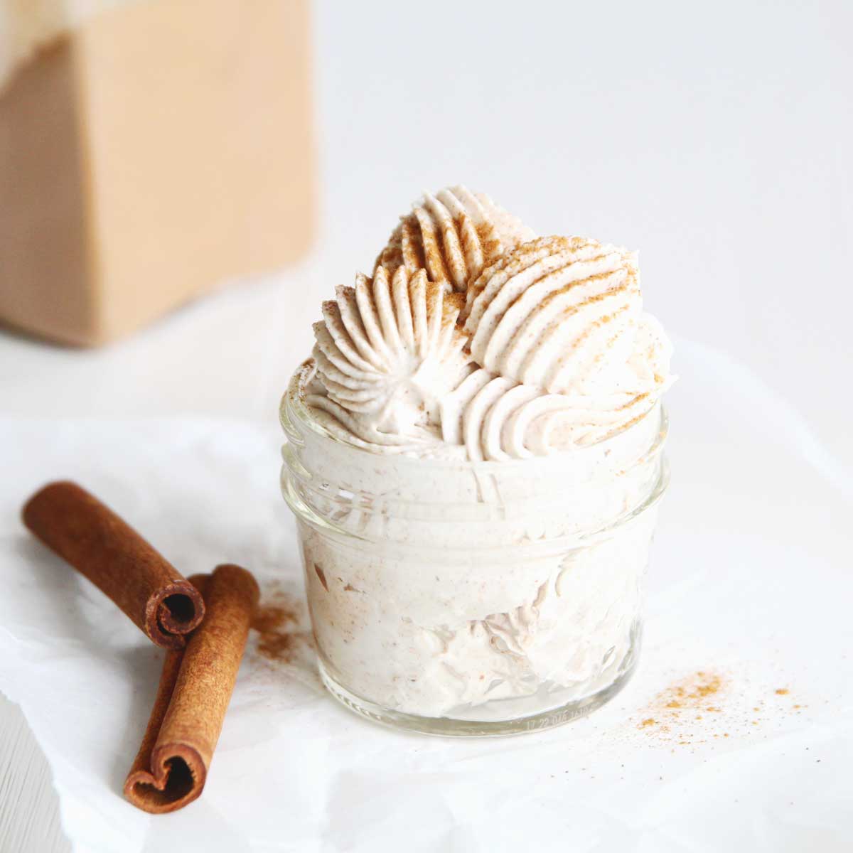 Sweet & Spicy Cinnamon Whipped Cream Recipe (Stabilized with Cream Cheese) - Nutella Chocolate Whipped Cream