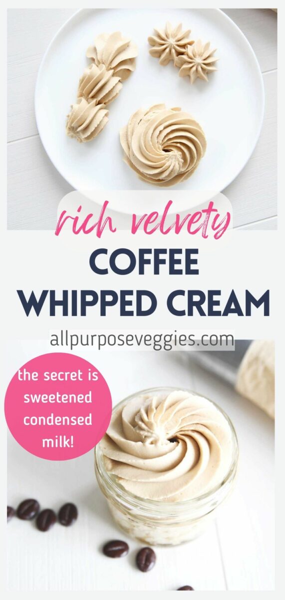 pin image - Rich & Sweet Coffee Whipped Cream with Sweet Condensed Milk