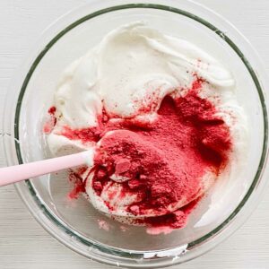 Creamy & Thick Strawberry Cheesecake Whipped Cream (Low-Carb, Keto Recipe) - Strawberry Cheesecake Whipped Cream
