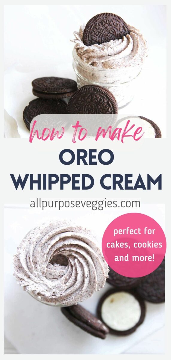 pin image - Easy Oreo Whipped Cream Recipe For Any Dessert Frosting