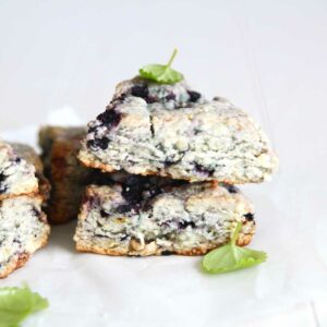 IMG_35118 Scone Flavor Ideas - Sweet - Vegan Blueberry Scones