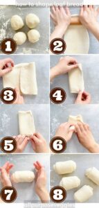 step by step image - how to shape bread loaf - allpurposeveggies