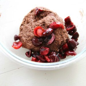 Black Forest Chocolate Chip & Cherry Stuffed Bagels - Double Chocolate Scones