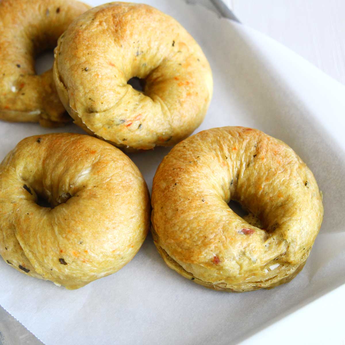 Holy Guacamole Bagels Stuffed with Cream Cheese - Homemade Chickpea Scones