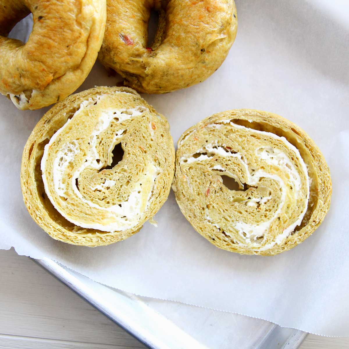 Holy Guacamole Bagels Stuffed with Cream Cheese - Matcha Scones