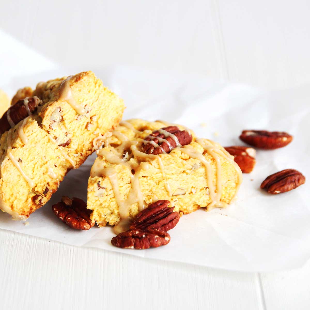 Healthy Sweet Potato Scones made Without Butter & Eggs - white bean paste cookies