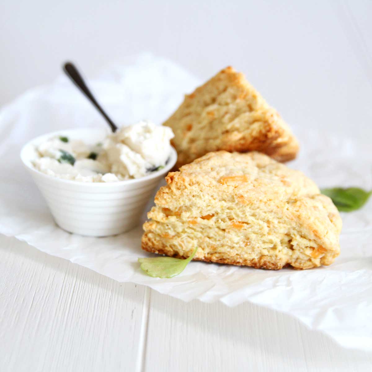 The Best Ever Vegan "Cheddar Cheese" Scones - Homemade Chickpea Scones