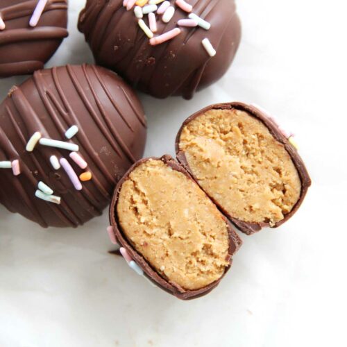It Works! Cottage Cheese & Peanut Butter Easter Eggs (The Best High Protein Snack!)