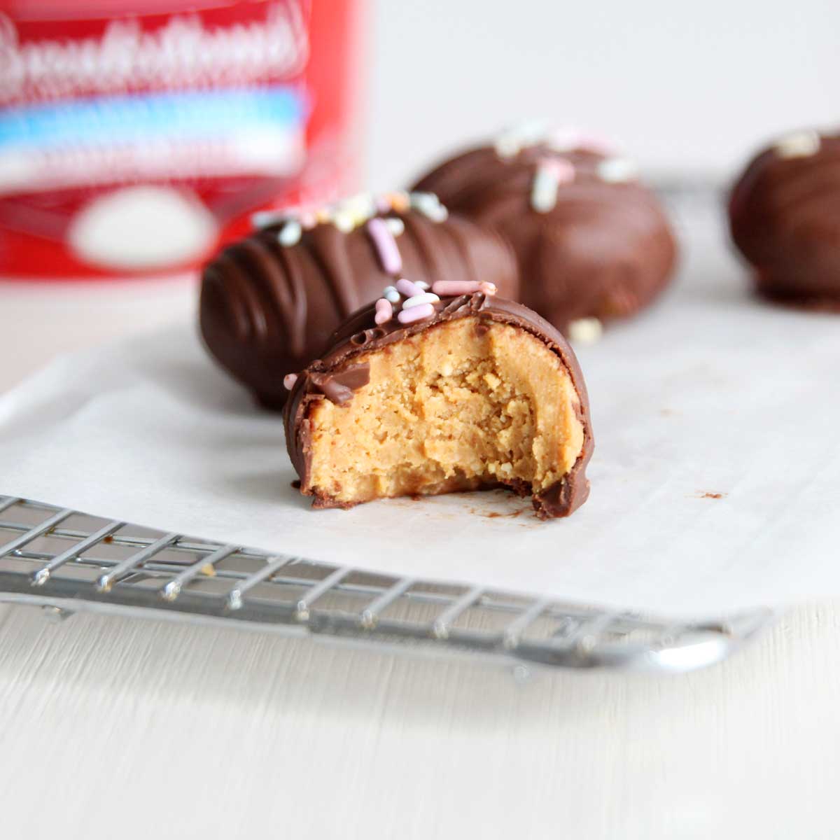 It Works! Cottage Cheese & Peanut Butter Easter Eggs (The Best High Protein Snack!)