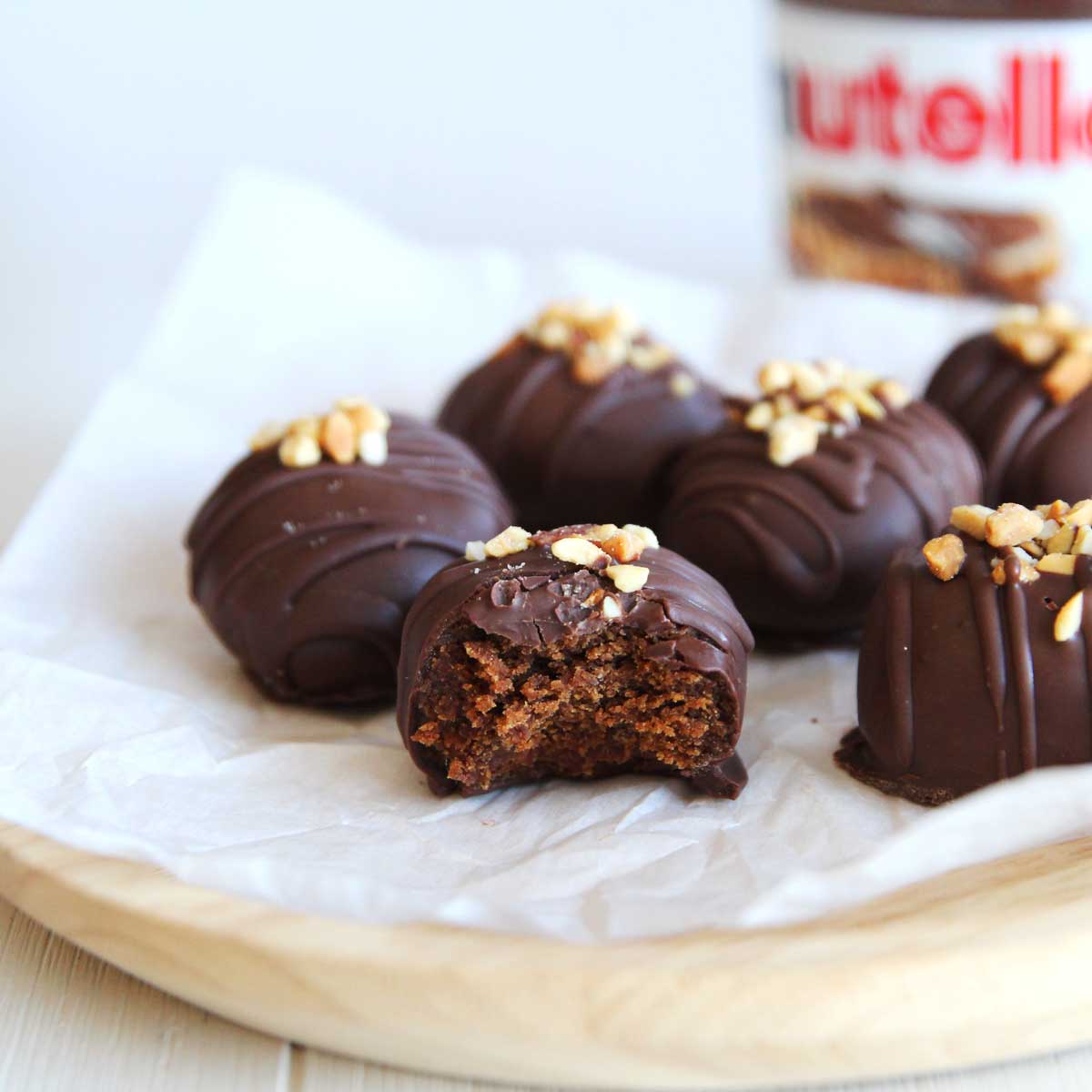 Healthier Nutella Chocolate Easter Eggs Made with PB Powder - Double Chocolate Scones
