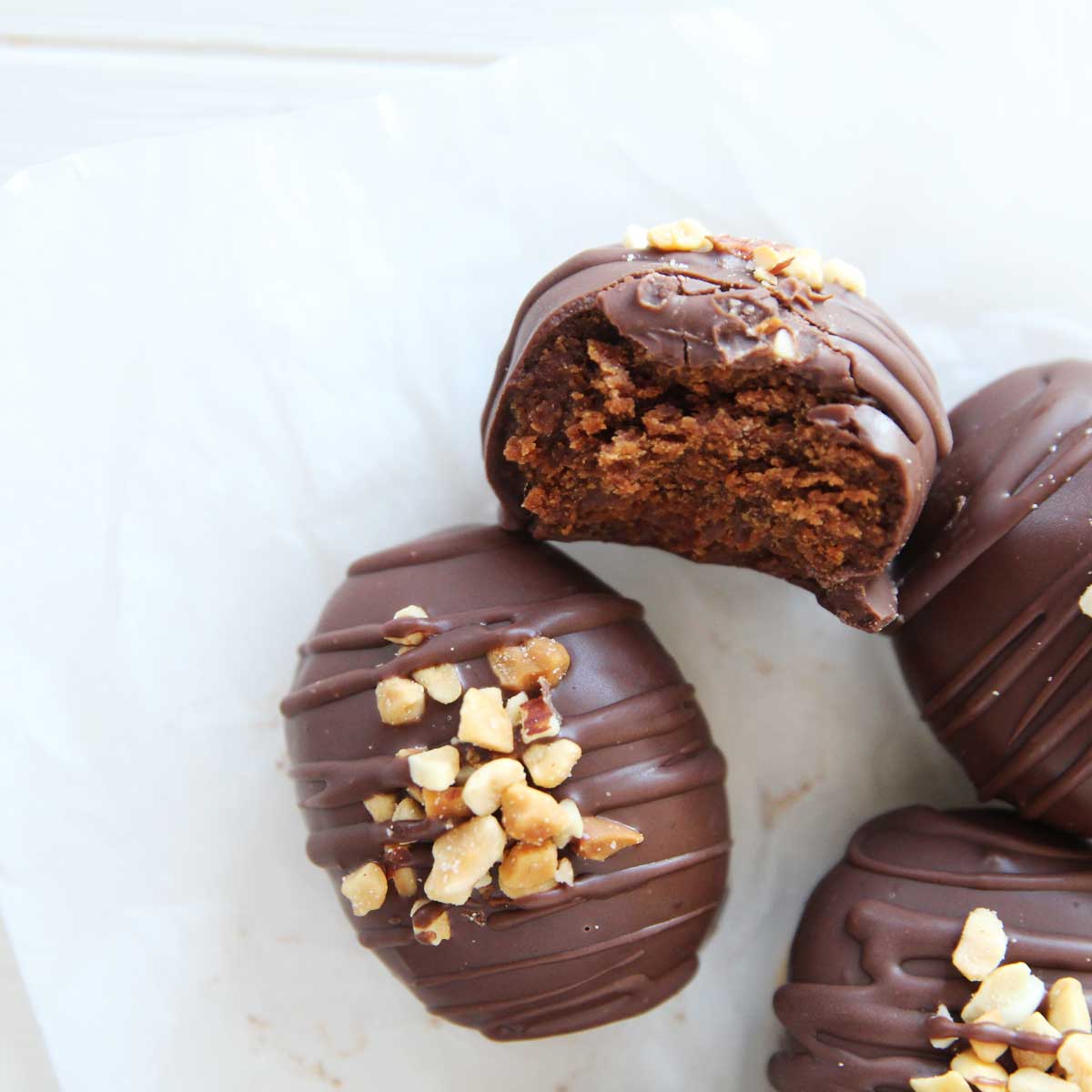 Healthier Nutella Chocolate Easter Eggs Made with PB Powder - Sweet Potatoes in the Microwave
