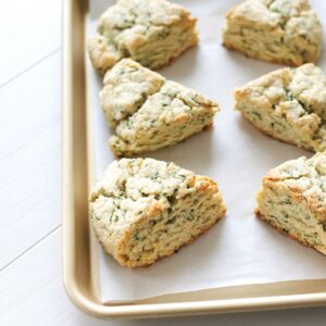 Savory and Delicious! Potato & Chives Scones (No Butter, Vegan Recipe) - Chives Scones