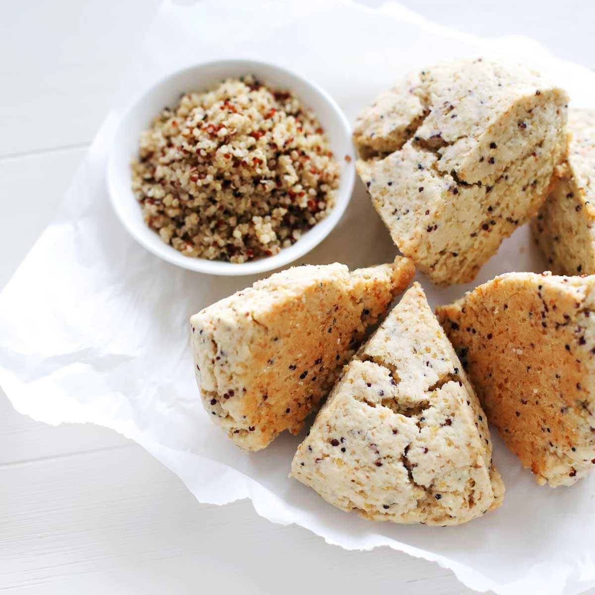Nutty and Wholesome: Quinoa Scones for a Healthy, Vegan Twist