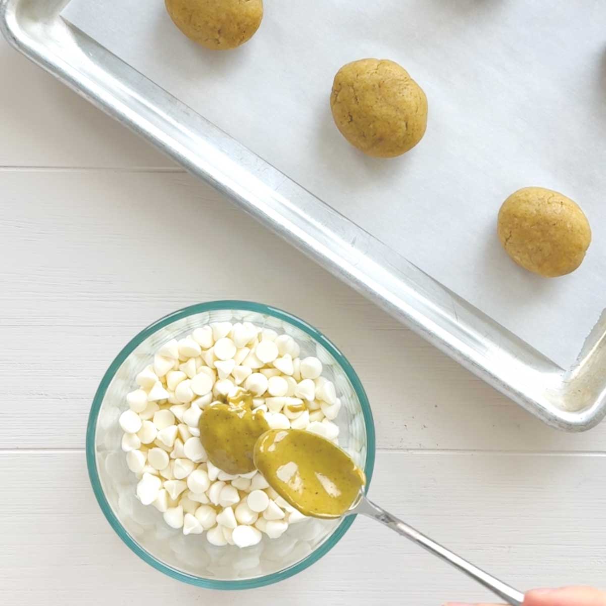 Homemade Pistachio Easter Eggs Recipe - white bean paste cookies