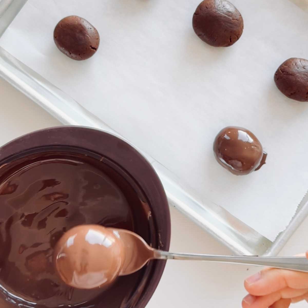 Healthier Nutella Chocolate Easter Eggs Made with PB Powder - Ricotta Almond Easter Eggs
