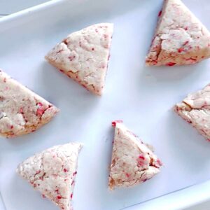 Sweet Vegan Strawberry Scones Recipe - Cauliflower Everything Bagel Scones