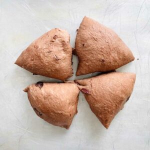 Black Forest Chocolate Chip & Cherry Stuffed Bagels - cherry stuffed bagels